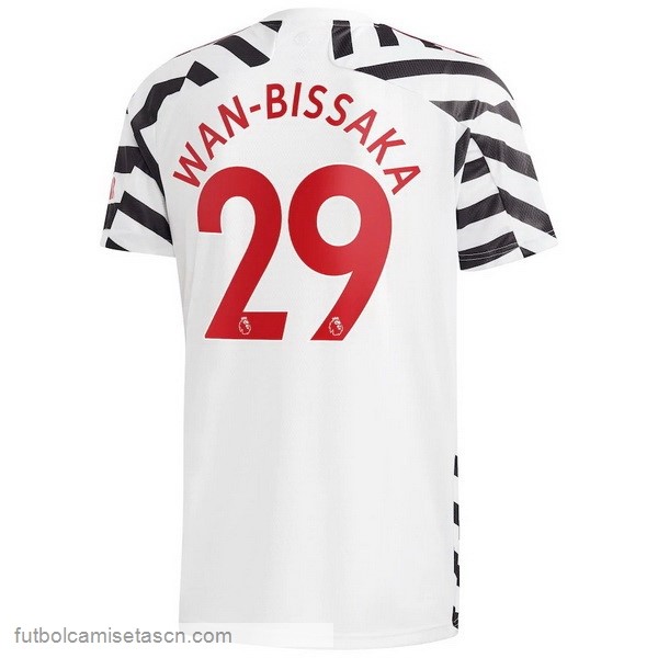 Camiseta Manchester United NO.29 Wan Bissaka 3ª 2020/21 Blanco